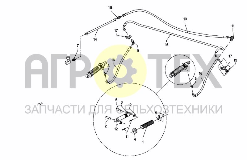 Чертеж HYDRAULIC PARTS (ROTOR)