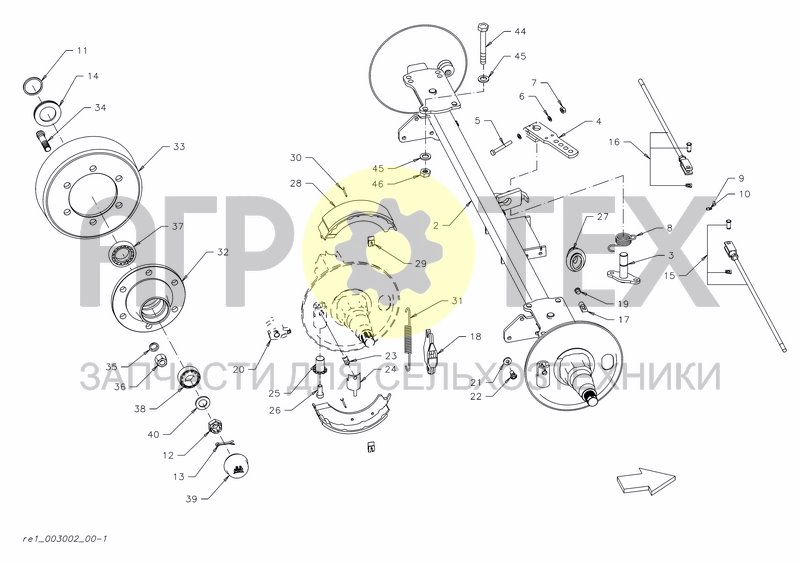 Чертеж BRAKE DRUM