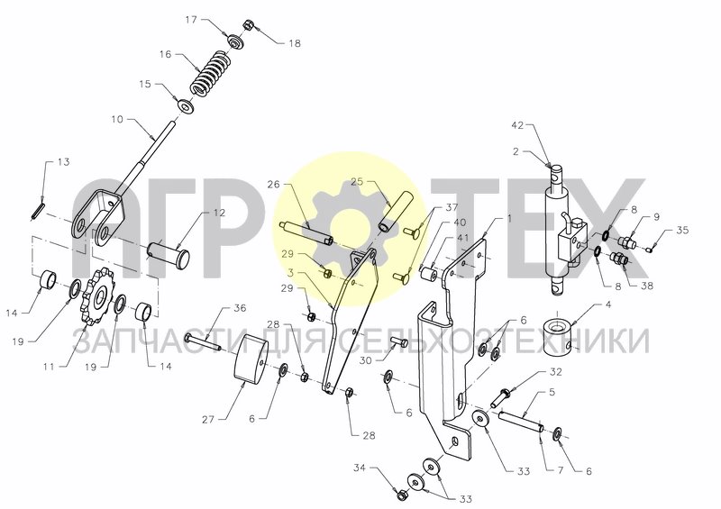 Чертеж CHAIN TENSIONER (23OC+23OC-SS)