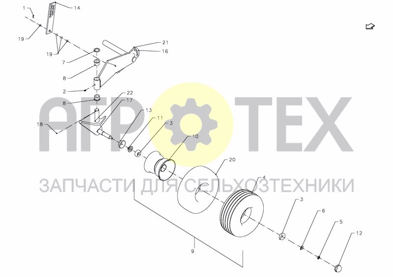 Чертеж GAUGE WHEEL, CPL.