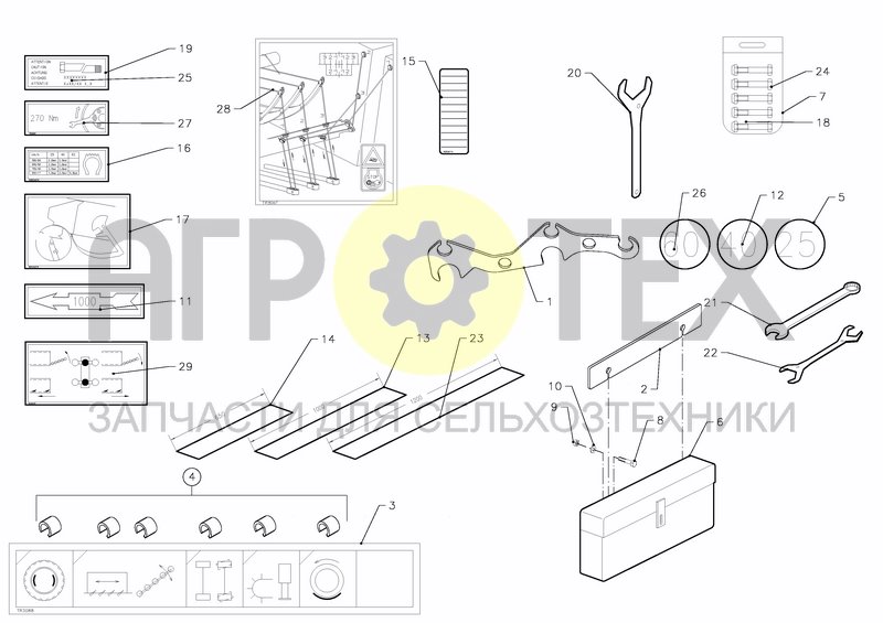 Чертеж DECALS + EXTRA PARTS