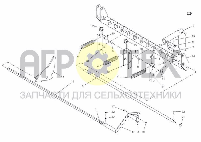 Чертеж FRAME, KNIVES (23OC-SS)