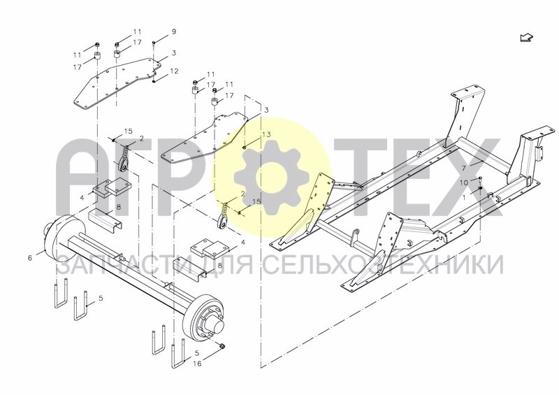 Чертеж UNDERCARRIAGE