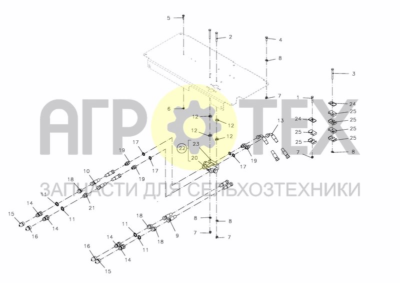 Чертеж HYDRAULIC TRACTOR CONTROL