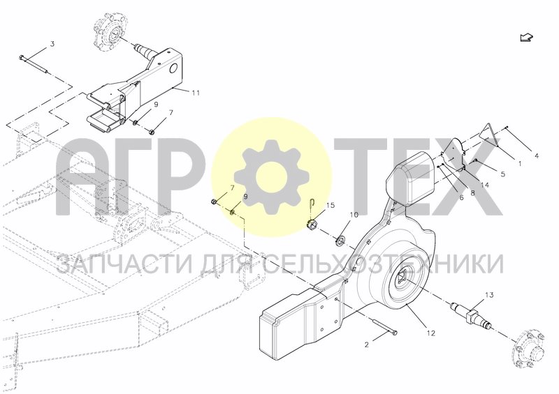 Чертеж WHEELARM LH AND RH