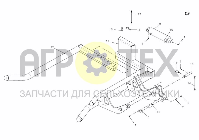 Чертеж ADJUSTABLE LOADINGARM HD