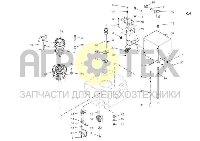 Чертеж DRIVE UNIT BP 3D