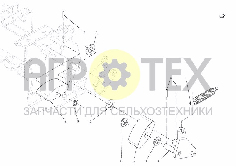 Чертеж TENSIONER, CHAIN