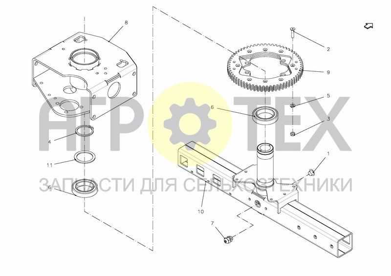 Чертеж GEAR DRIVE UNIT BP