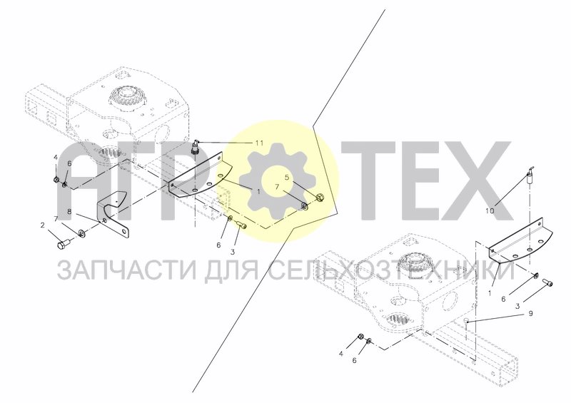 Чертеж SENSOR BRACKETS