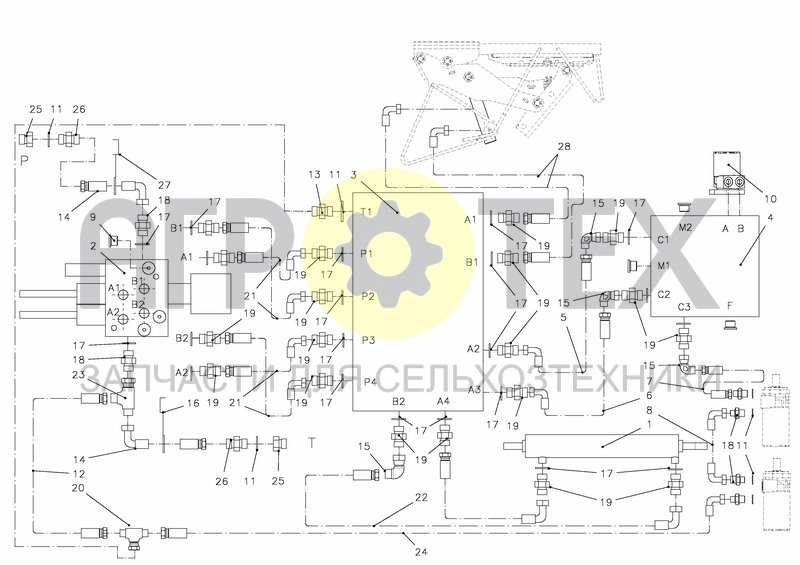 Чертеж HYDRAULIC CIRCUIT MANUAL