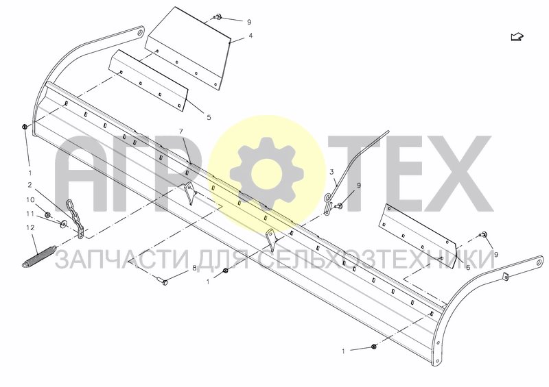 Чертеж BAFFLE PLATE 14-OC