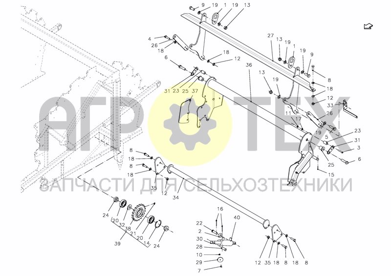 Чертеж UPPER CHAMBER SECTION