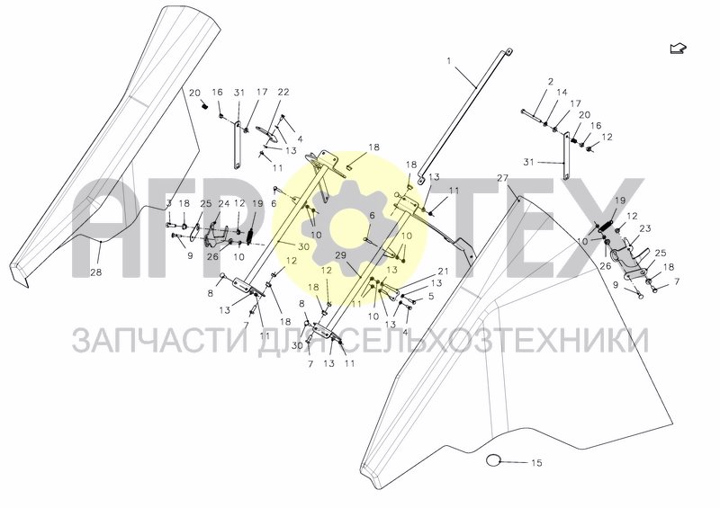 Чертеж PROTECTION, LH+RH