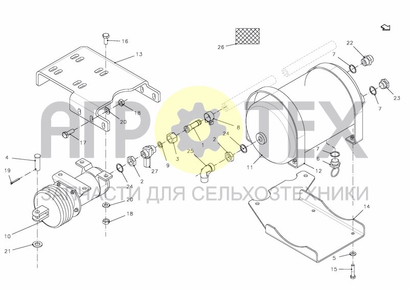 Чертеж TANK, AIR