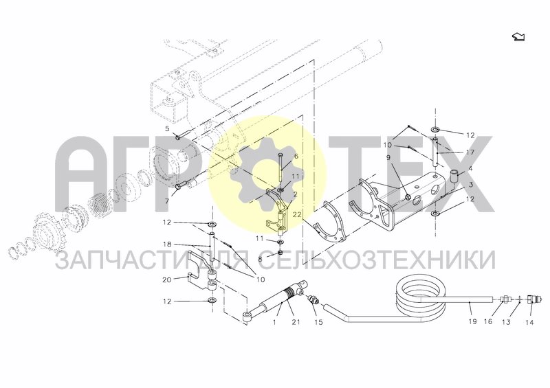 Чертеж HYDRAULIC ROTOR DISENGAGEMENT