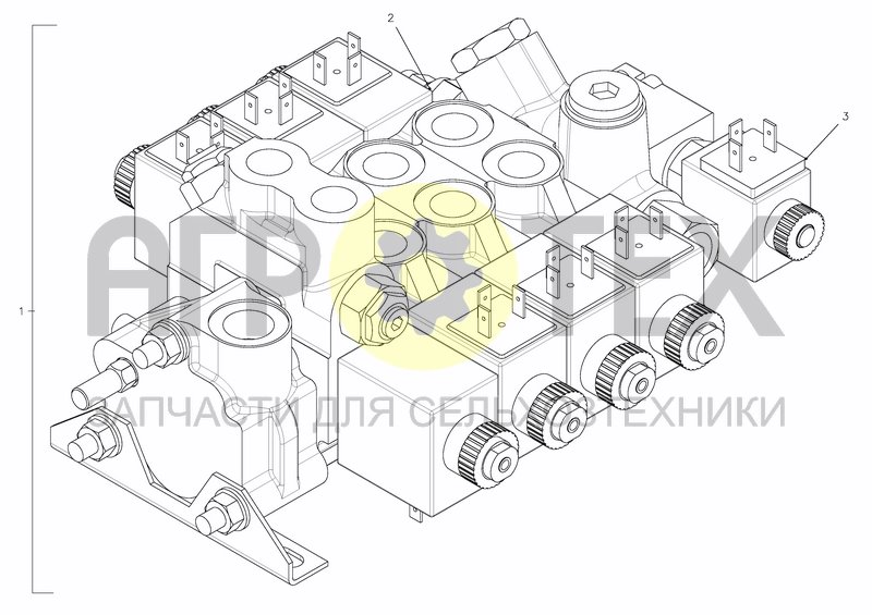 Чертеж VALVE BLOCK DINOIL