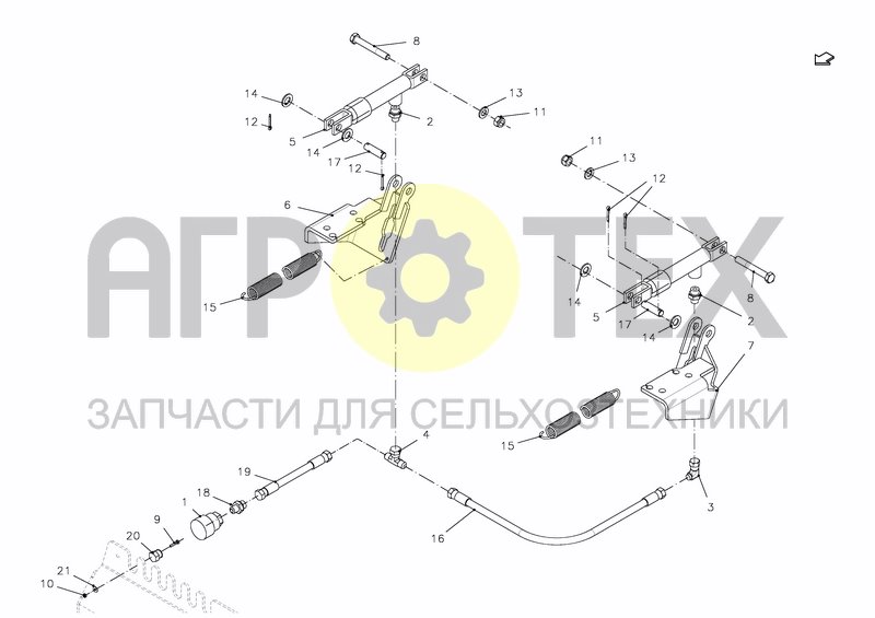 Чертеж AIR BRAKE, SINGLE AXLE