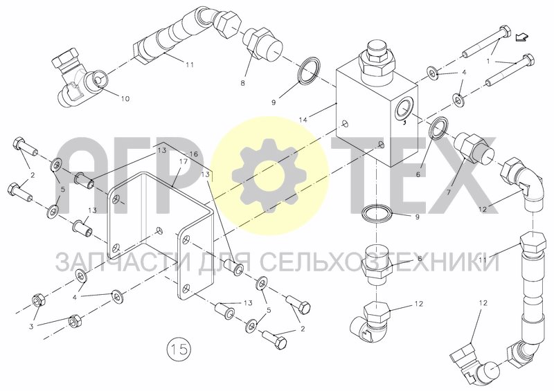 Чертеж OIL FLOW DIVIDER