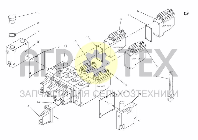 Чертеж VALVE UNIT, HYDR.