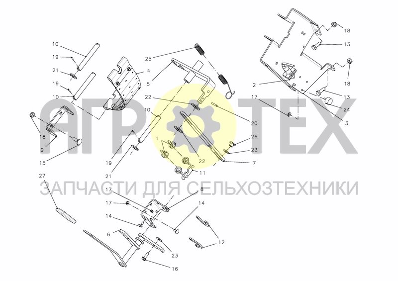 Чертеж FLYWHEEL BRAKE, MECH.