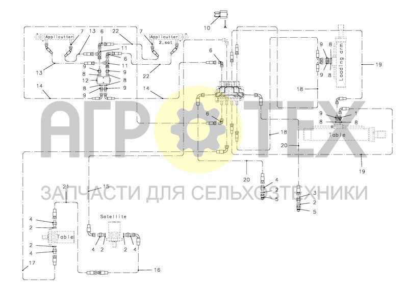 Чертеж VALVE BANK CABLE