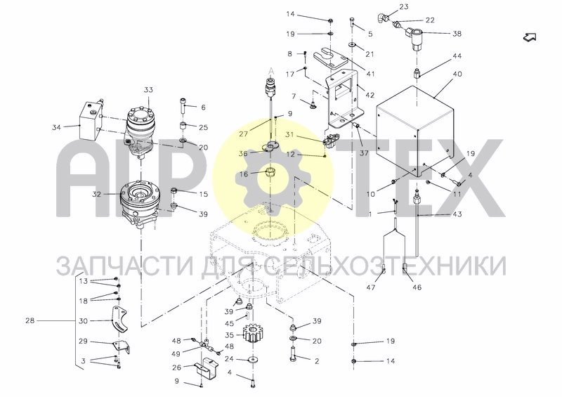 Чертеж DRIVE UNIT 3D