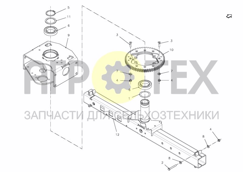 Чертеж GEAR DRIVE UNIT