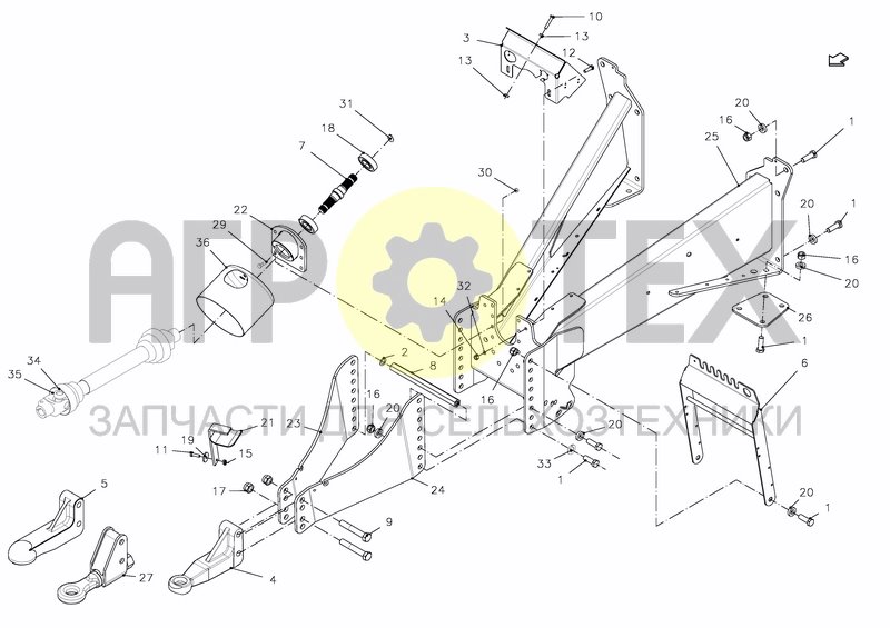 Чертеж HITCHING EQUIPMENT