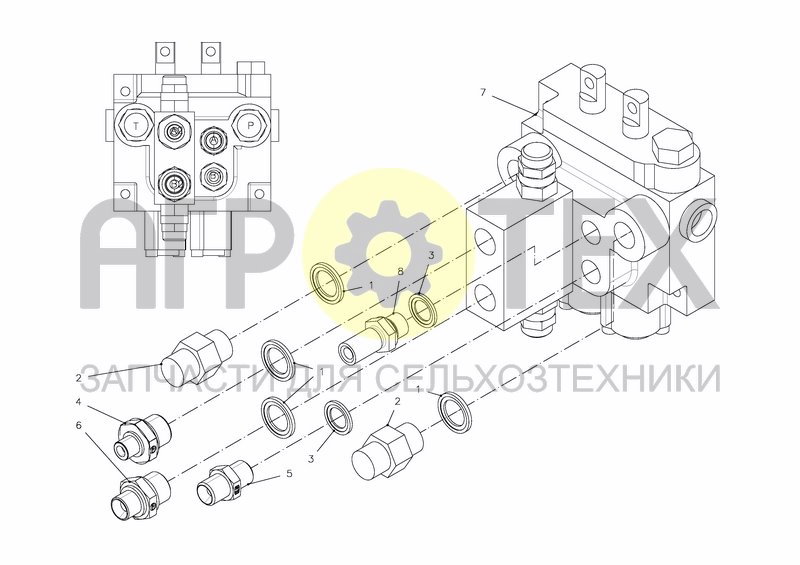 Чертеж HYDRAULIC VALVE BANK MANUAL