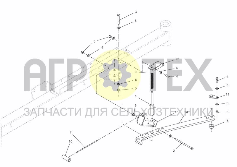 Чертеж MECHANICAL LANE ADJUSTMENT