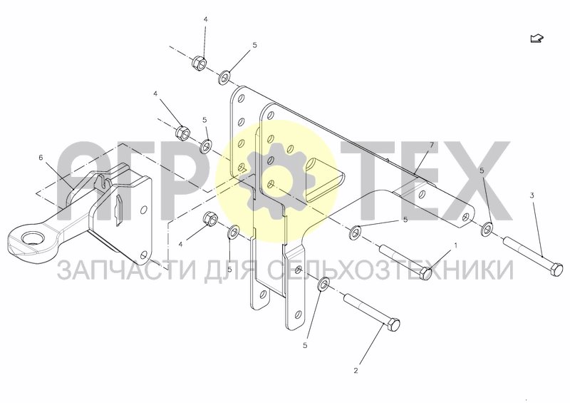 Чертеж DRAWBAR FOR GERMANY