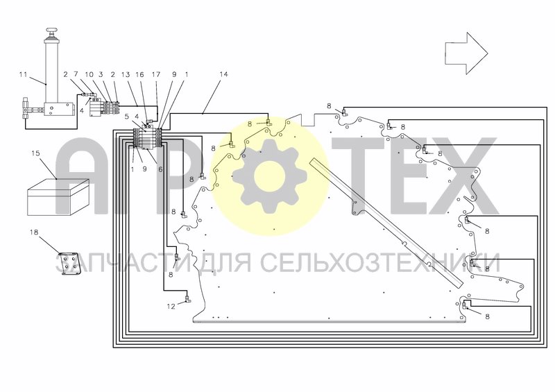 Чертеж LUBRICATION RIGHT HAND SIDE