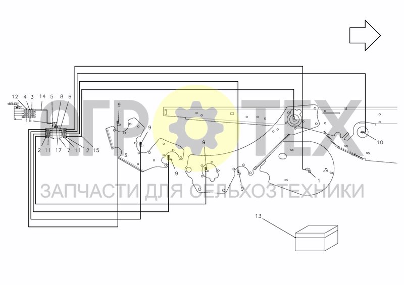 Чертеж LUBRICATION RIGHT HAND SIDE