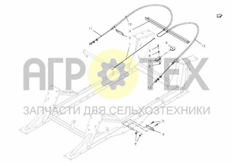 Чертеж PARKING BRAKE, TANDEM