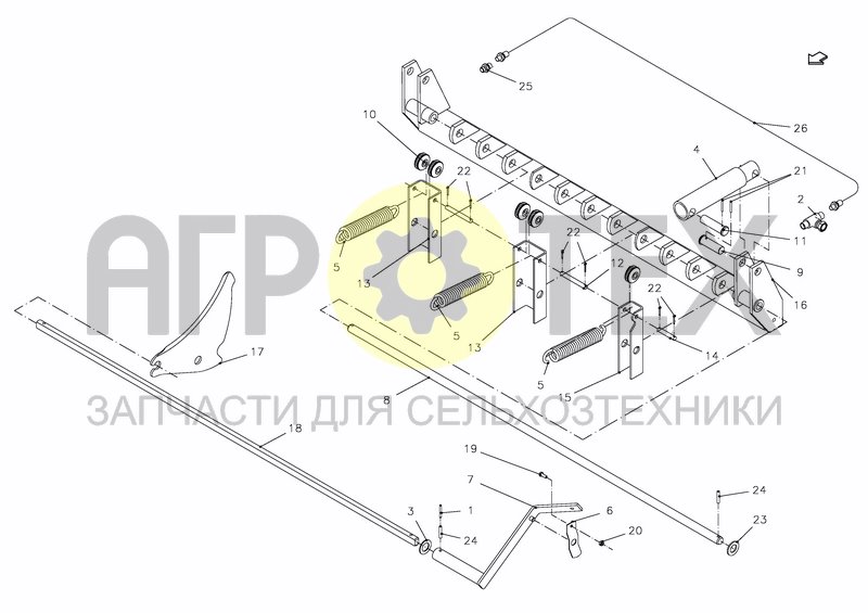 Чертеж FRAME, KNIVES (23OC-SS)