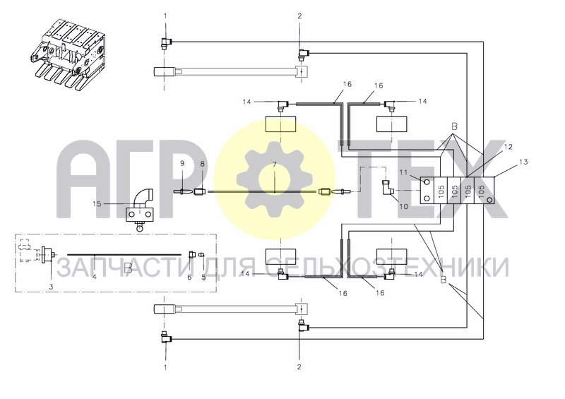 Чертеж LUBRICATION SYSTEM