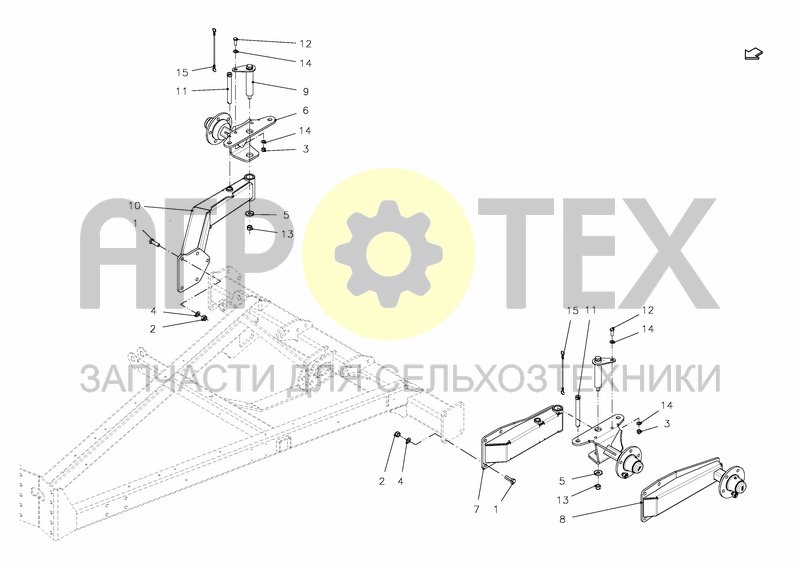 Чертеж WHEELARM LH AND RH