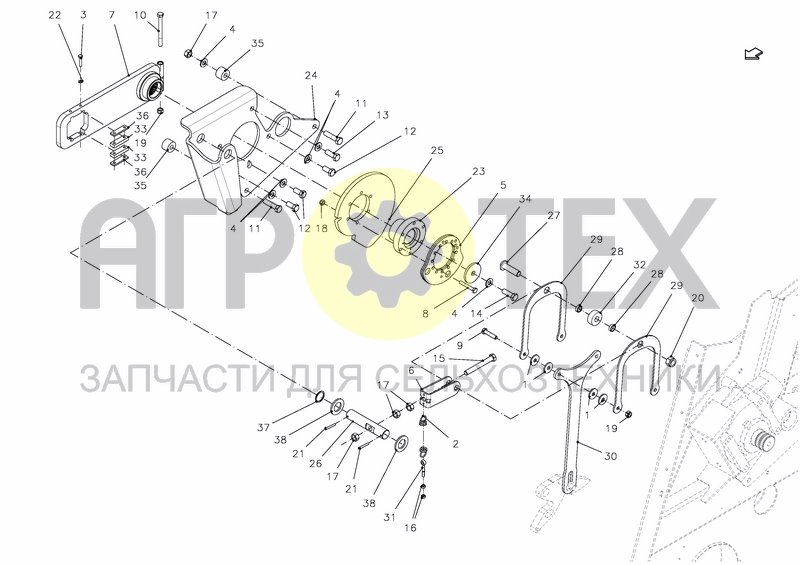 Чертеж LOCKING LEVER