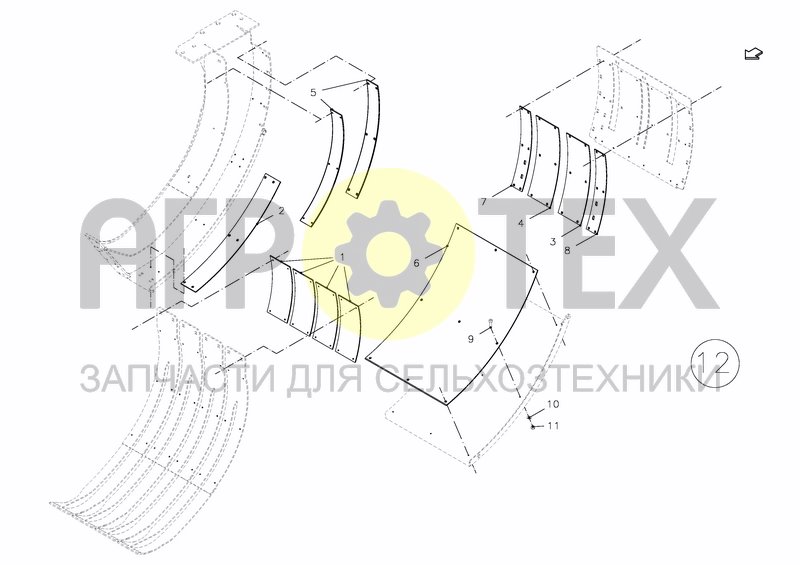 Чертеж LOW FRICTION PLATES