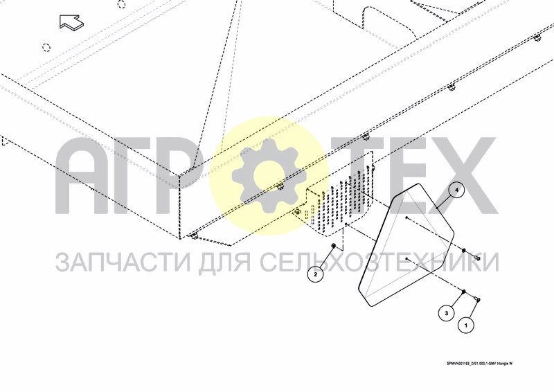 WARNING TRIANGLE SMV (№1 на схеме)