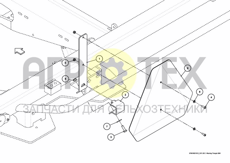 Чертеж WARNING TRIANGLE SMV