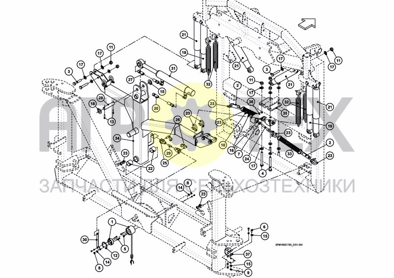 LIFTFRAME+MIDDLESECTION HSS 32---40m (3PF) (№13 на схеме)