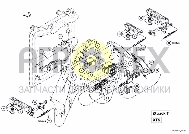 Чертеж BOOM GUIDE PROACTIVE iXtrack T