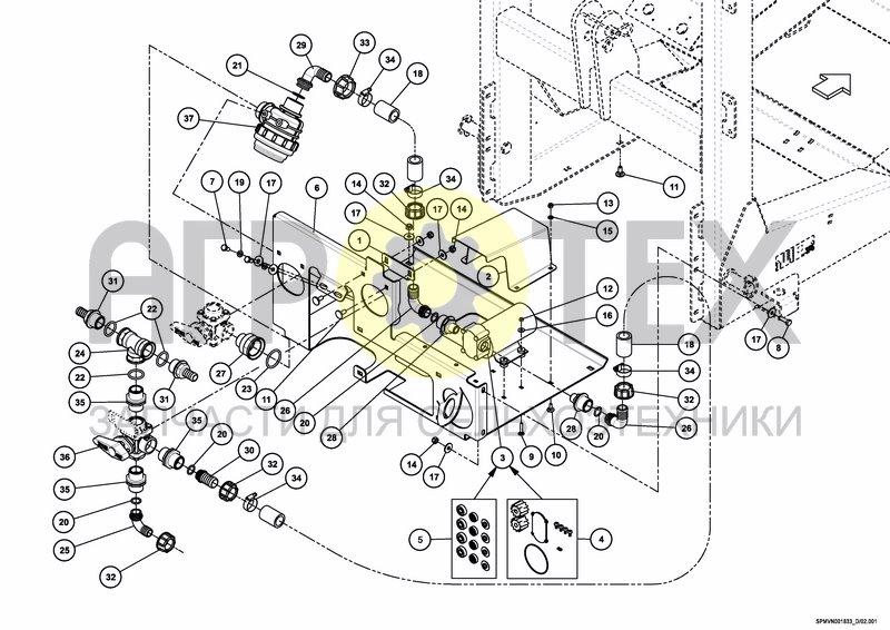 Чертеж VALVESET MANUAL VALVES