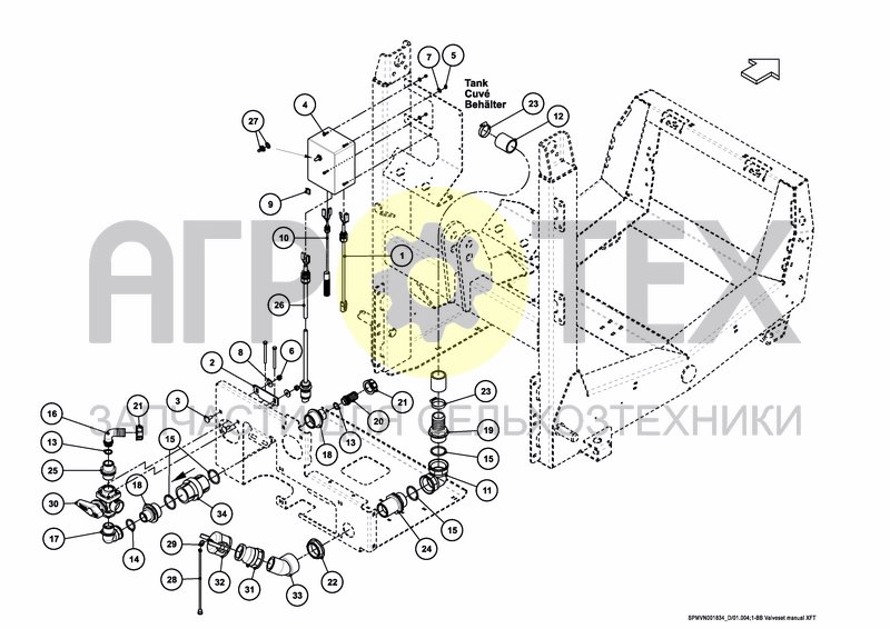 Чертеж VALVESET