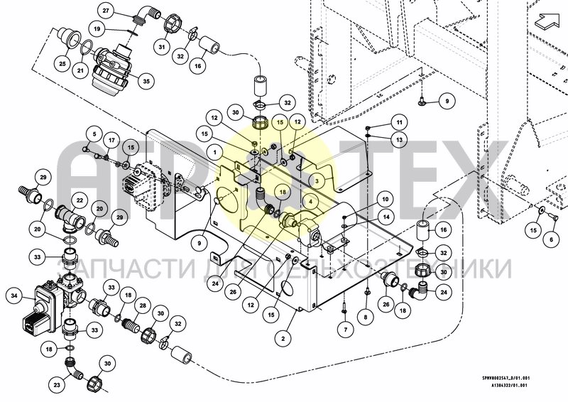 Чертеж VALVESET ELECTRIC VALVES