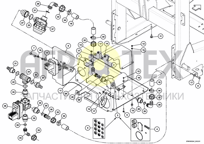 Чертеж VALVESET ELECTRIC VALVES