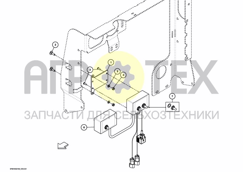 Чертеж ADAPTATIONS iXspray