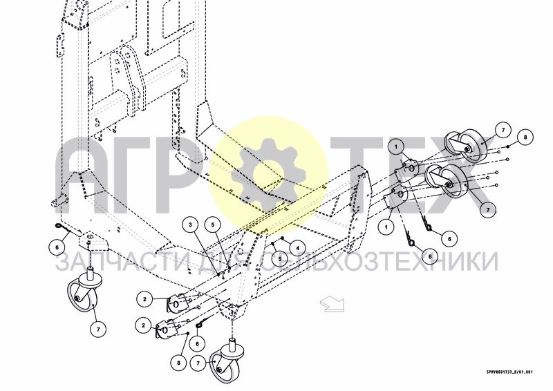 Чертеж TRANSPORT WHEELS , SET